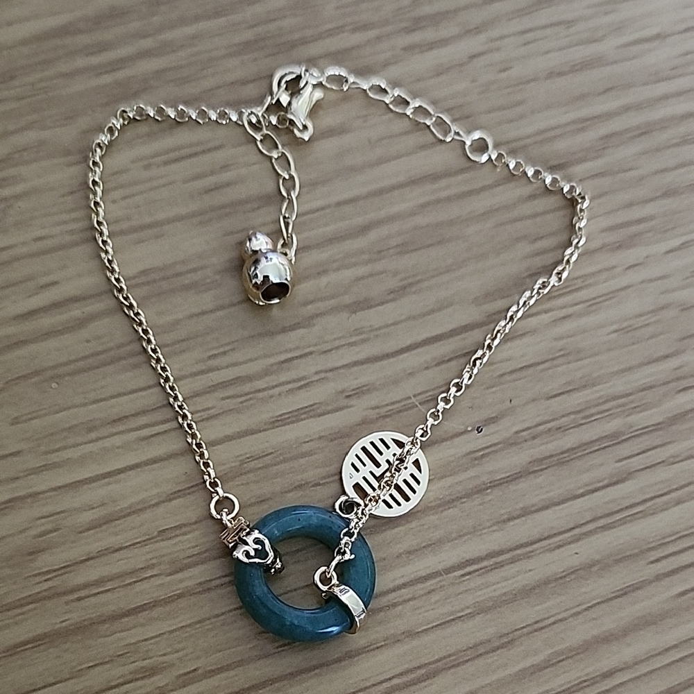Jade & Gold Plated Bracelet
